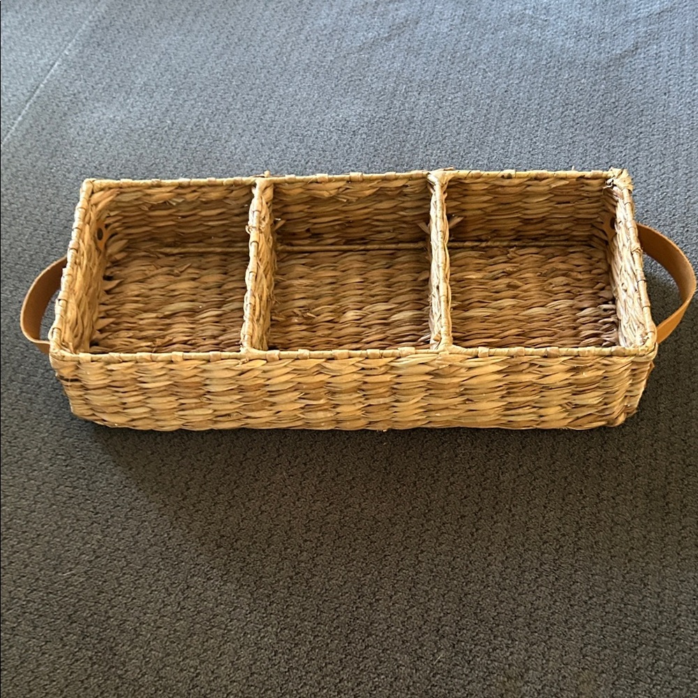Woven Basket Organizer with Handles